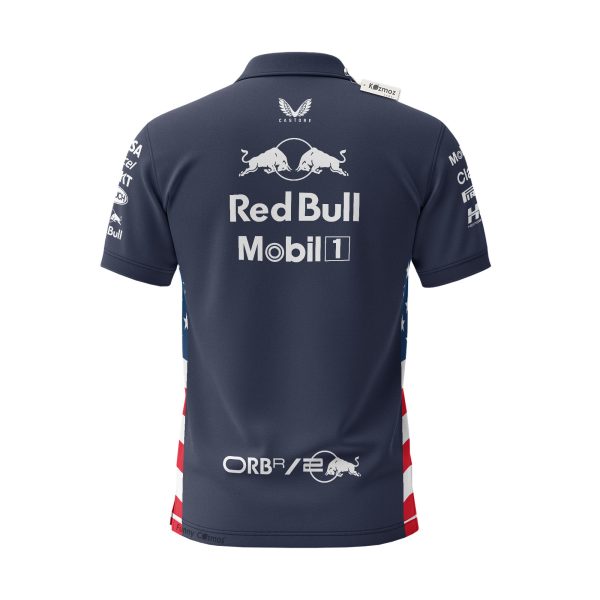 RBR F1 American Flag Custom Polo Shirt - 7