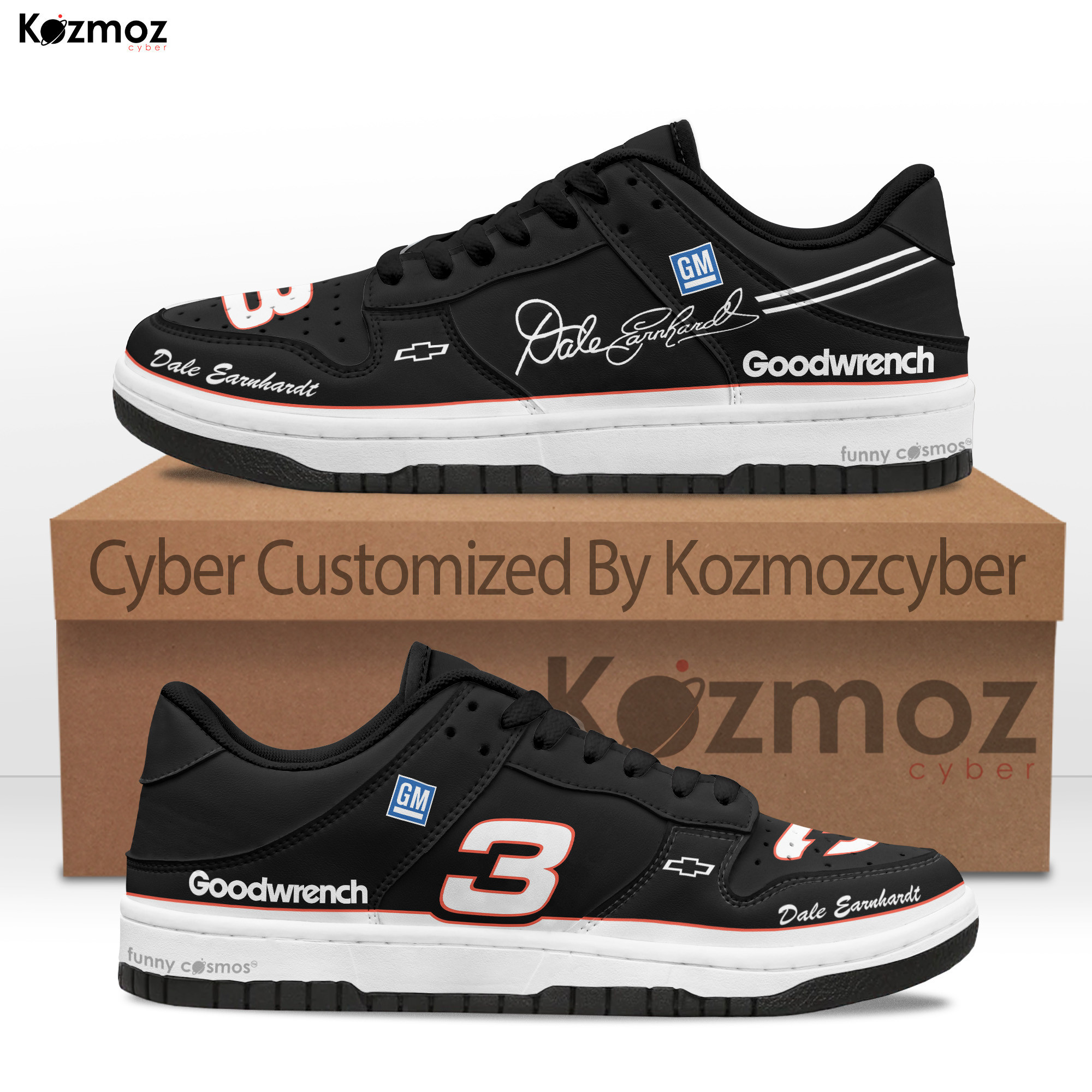RCR Dale Earnhardt #3 Custom Shoes GM Goodwrench Livery 1995 Racing Shoes - 13