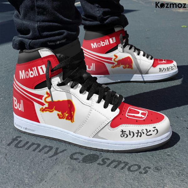 Red Bull Max Verstappen Custom Shoes Honda Arigato Livery RB16B Racing Shoes - 5