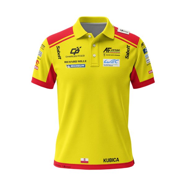 Robert Kubica WEC Polo Shirt AF Corse 2025 Racing Polo - 5