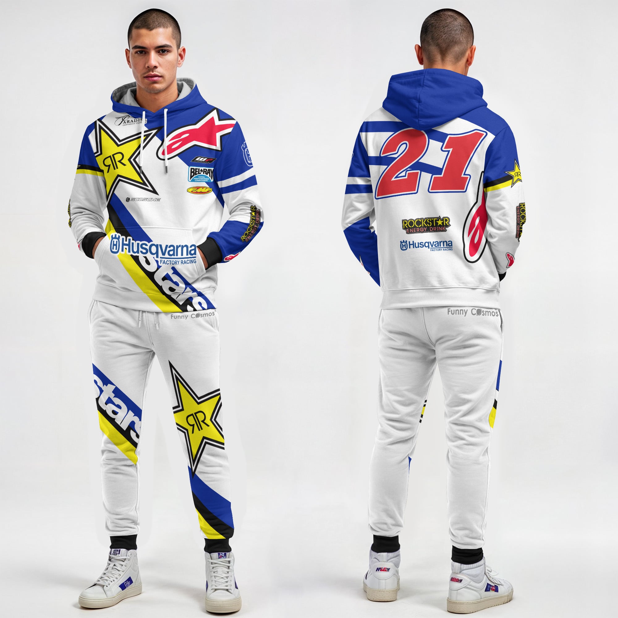 Rockstar Energy Husqvarna Custom Racing Uniform Clothes Motocross