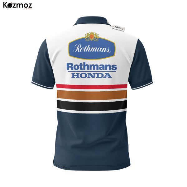 Rothmans x Honda HRC Racing Polo - MotoGP Teamwear Shirt - 7