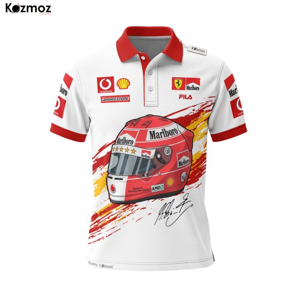 Schumi Helmet Polo Shirt 2004 - SF Racing Team - 6
