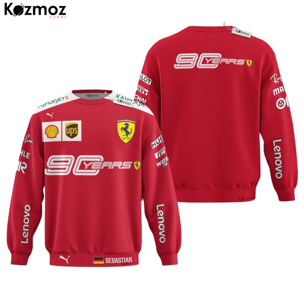 Sebastian Vettel Racing 90 Year Anniversary Costume 2019 Collection SF Racing Team - 9