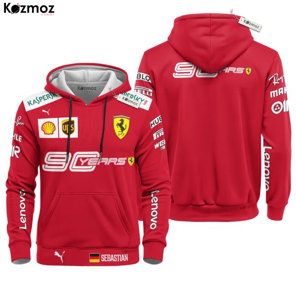 Sebastian Vettel Racing 90 Year Anniversary Costume 2019 Collection SF Racing Team - 7