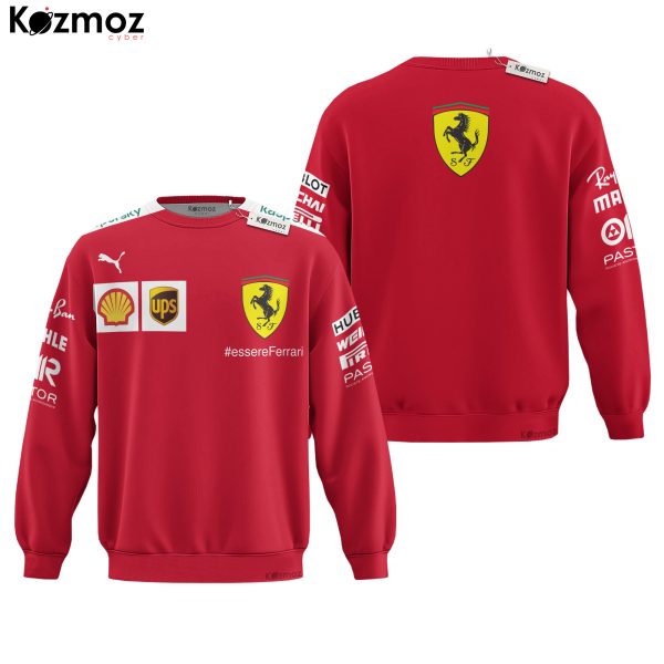 Sebastian Vettel SF 2020 Racing Uniform Team Hoodie & Jogger Set - 9