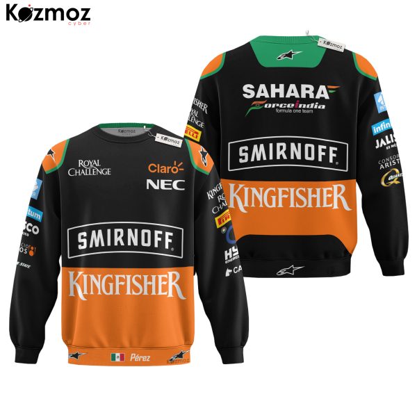 Sergio Perez Racing Suit 2015 Race Worn Signed Collection - Sahara Force India Team - 9