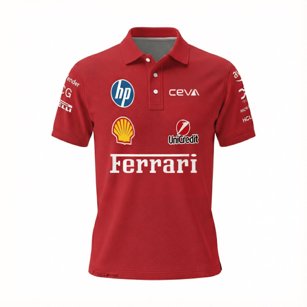 SF 2025 AF Corse Racing Polo Shirt - SF AF Corse Polo Shirt - Le Mans 24h Racing Team Uniform - 11