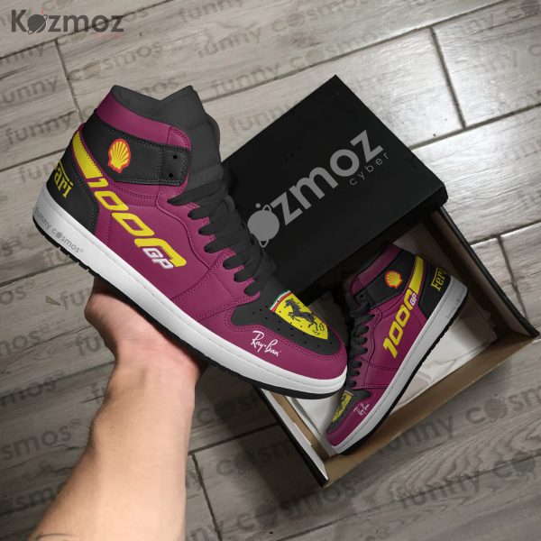 SF Charles Leclerc Custom Shoes 1000th GP Livery S000 Racing Shoes - 5