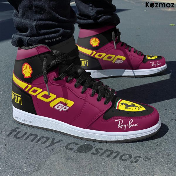 SF Charles Leclerc Custom Shoes 1000th GP Livery S000 Racing Shoes - 6