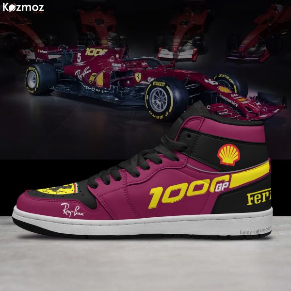SF Charles Leclerc Custom Shoes 1000th GP Livery S000 Racing Shoes - 7