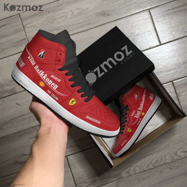 SF Kimi Raikkonen Custom Shoes F2007 Livery 2007 Racing Shoes - 6