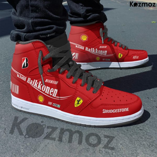SF Kimi Raikkonen Custom Shoes F2007 Livery 2007 Racing Shoes - 7