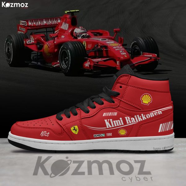 SF Kimi Raikkonen Custom Shoes F2007 Livery 2007 Racing Shoes - 5