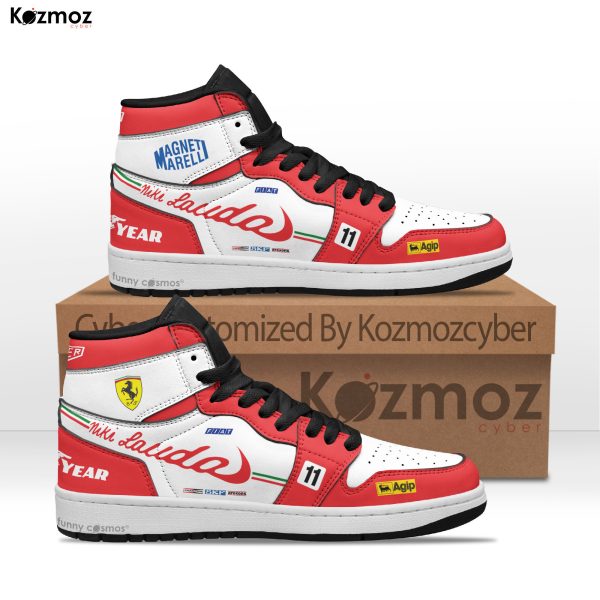 SF Niki Lauda Custom Shoes SF 312 T2 Livery 1977 Racing Shoes