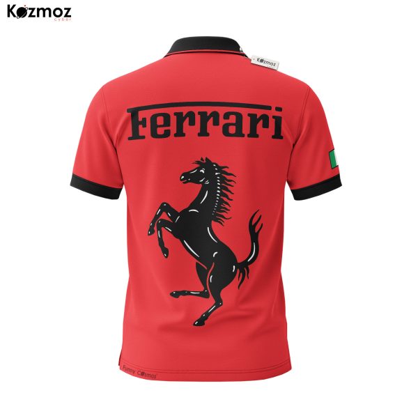 SF Racing Shirt Polo - Red SF Motorsport Fans Gear Tee - 8