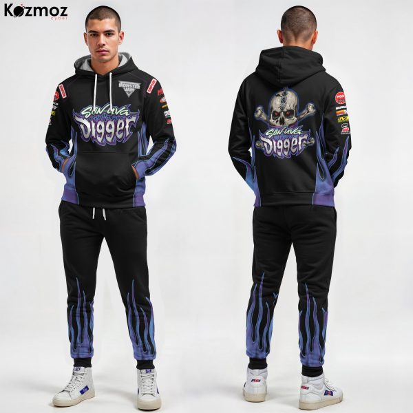 Son-uva Digger Monster Truck Racing Hoodie & Jogger - Monster Jam Racing Suit - 12