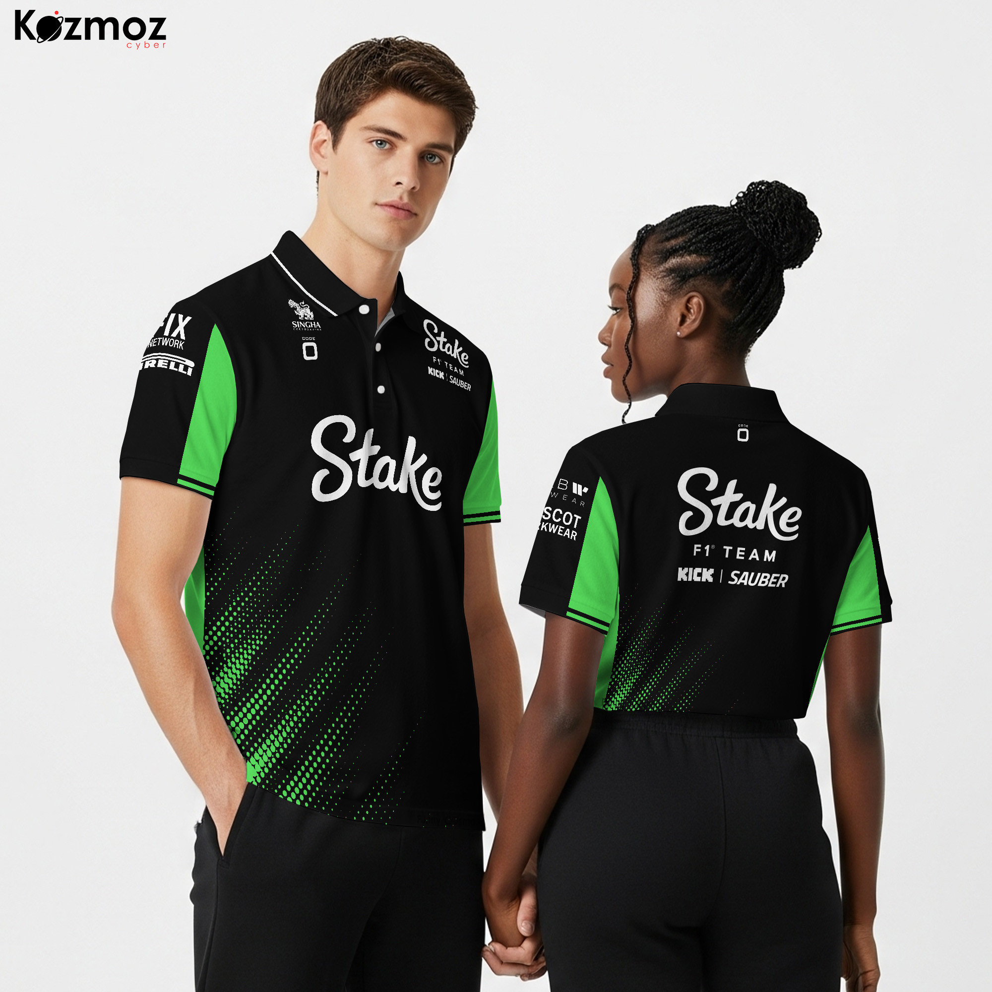 Stake 2025 Racing Polo Shirt Kick Sauber Polo Team