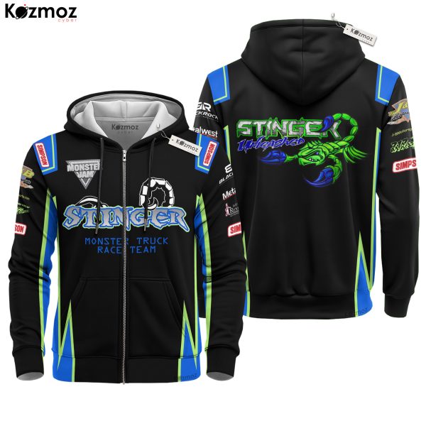 Stinger Monster Truck Racing Costume Collection - Monster Jam Racing Team - 8