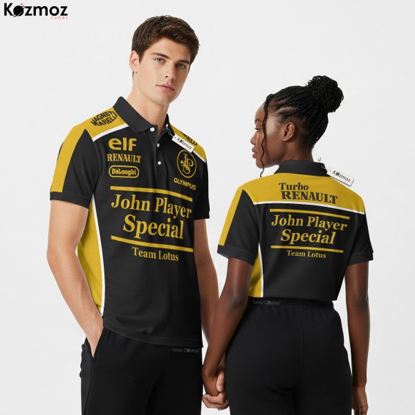 Team Lotus Renault Polo Shirt 1986 John Player Special Collection - Teamwear Sport - 12