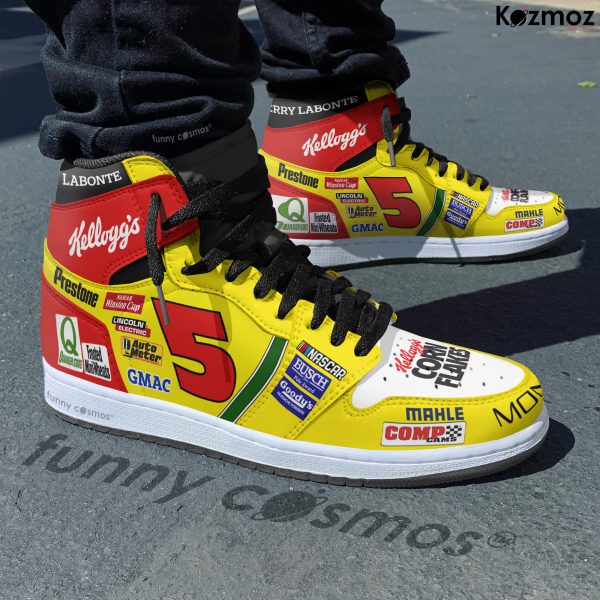 Terry Labonte Hendrick Motorsports Custom Shoes #5 Livery Simple 1999 Livery Kellogg's Racing Shoes - 5
