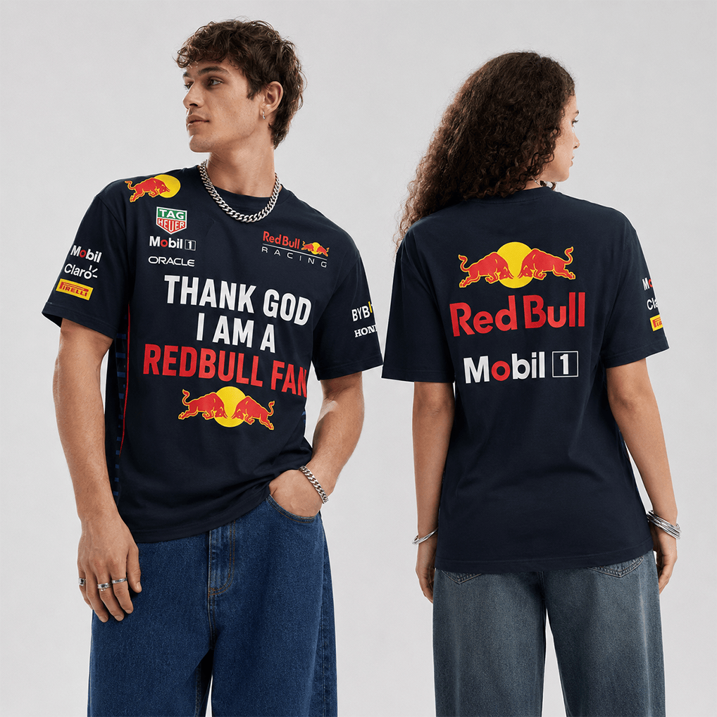Thank god I am a redbull fan Custom T-Shirt - 10