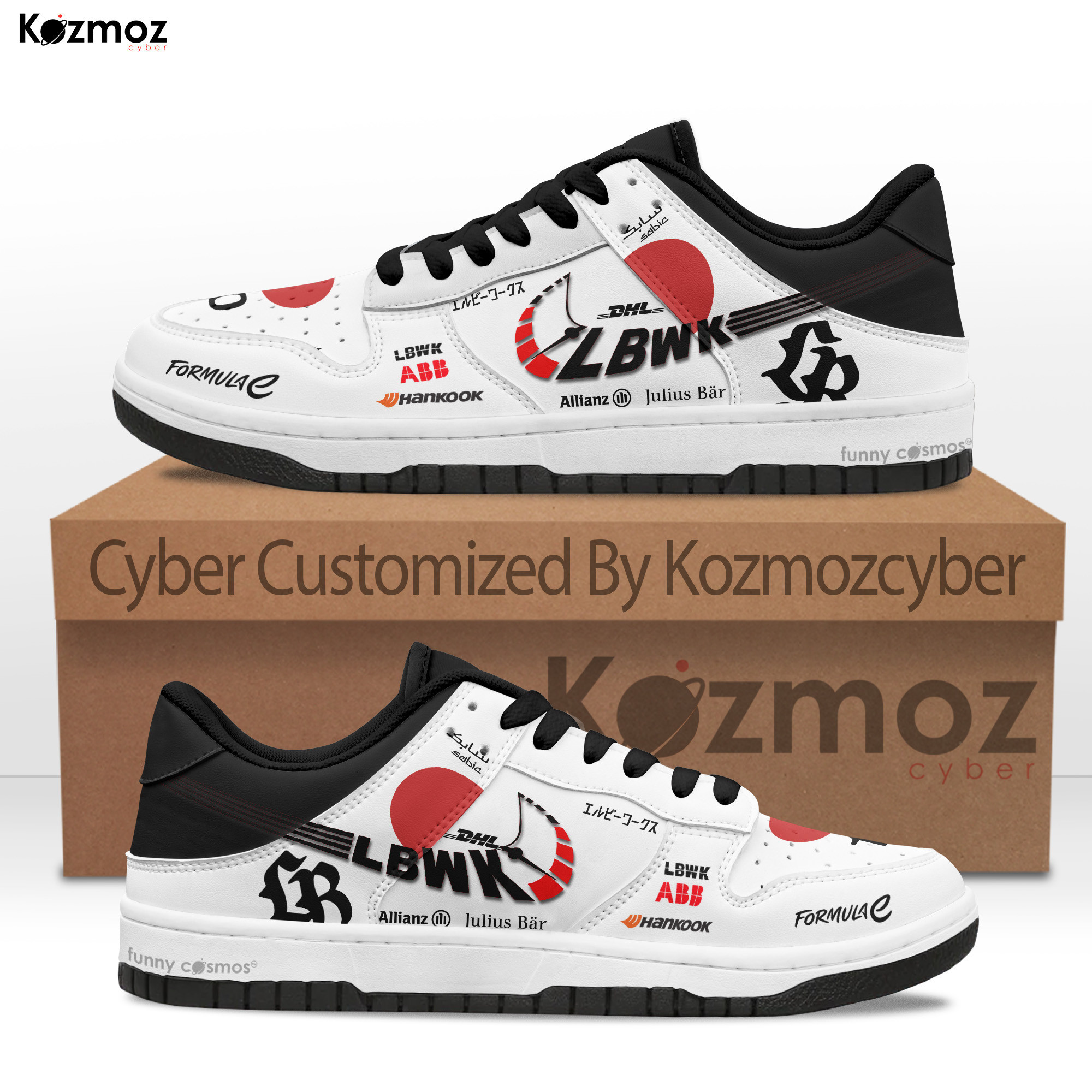 Toshiro Nishio Custom Shoes LBWK x Formula E Gen3 Livery 2024 Racing Shoes