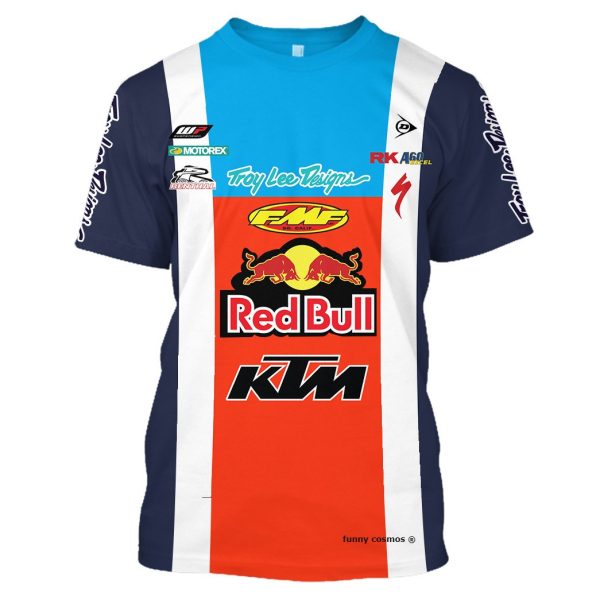 Troy Lee Designs Red Bull Ktm Motocross Racing Costume Suit - 11