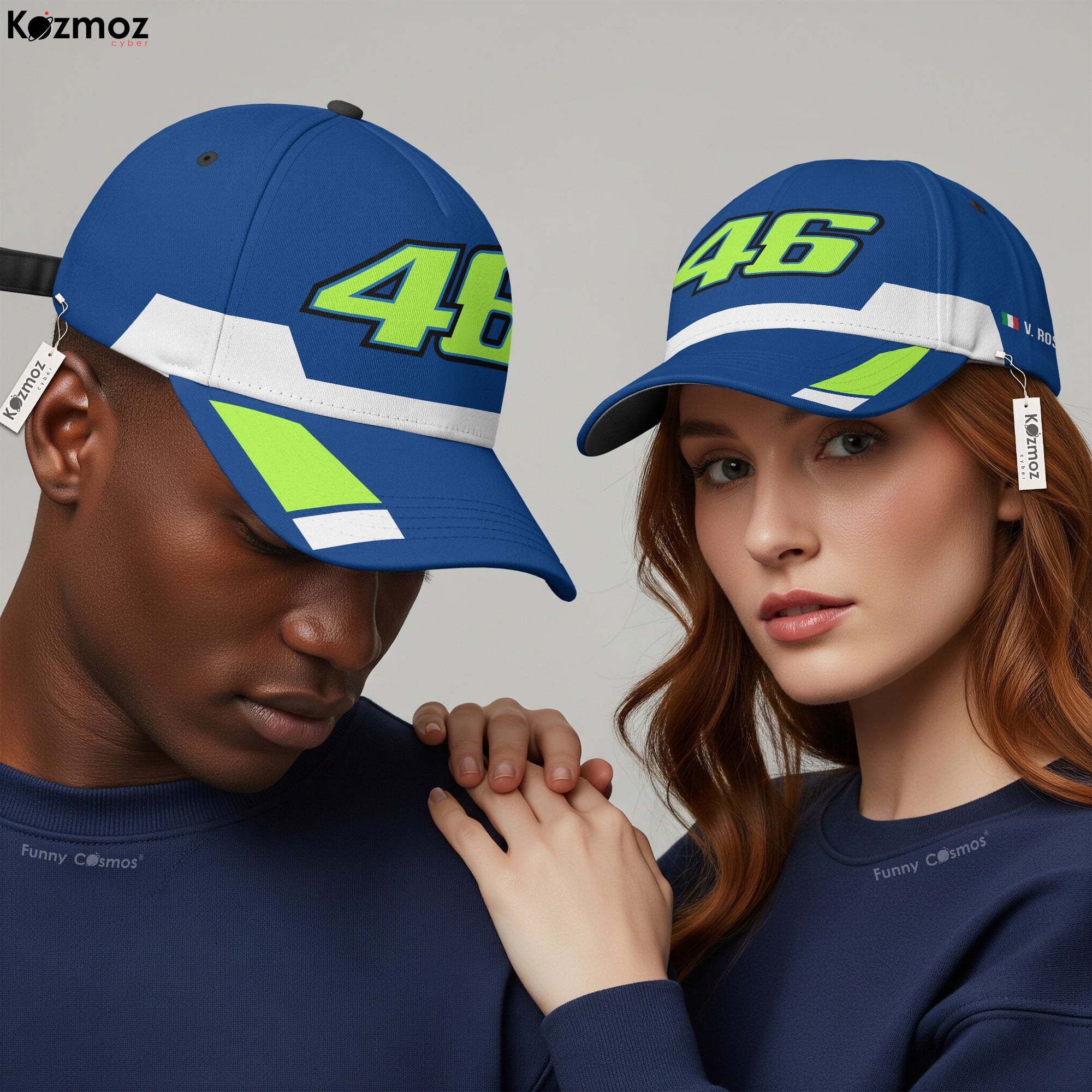 Valentino Rossi Racing Cap 46 Yamaha MotoGP Racing Hat