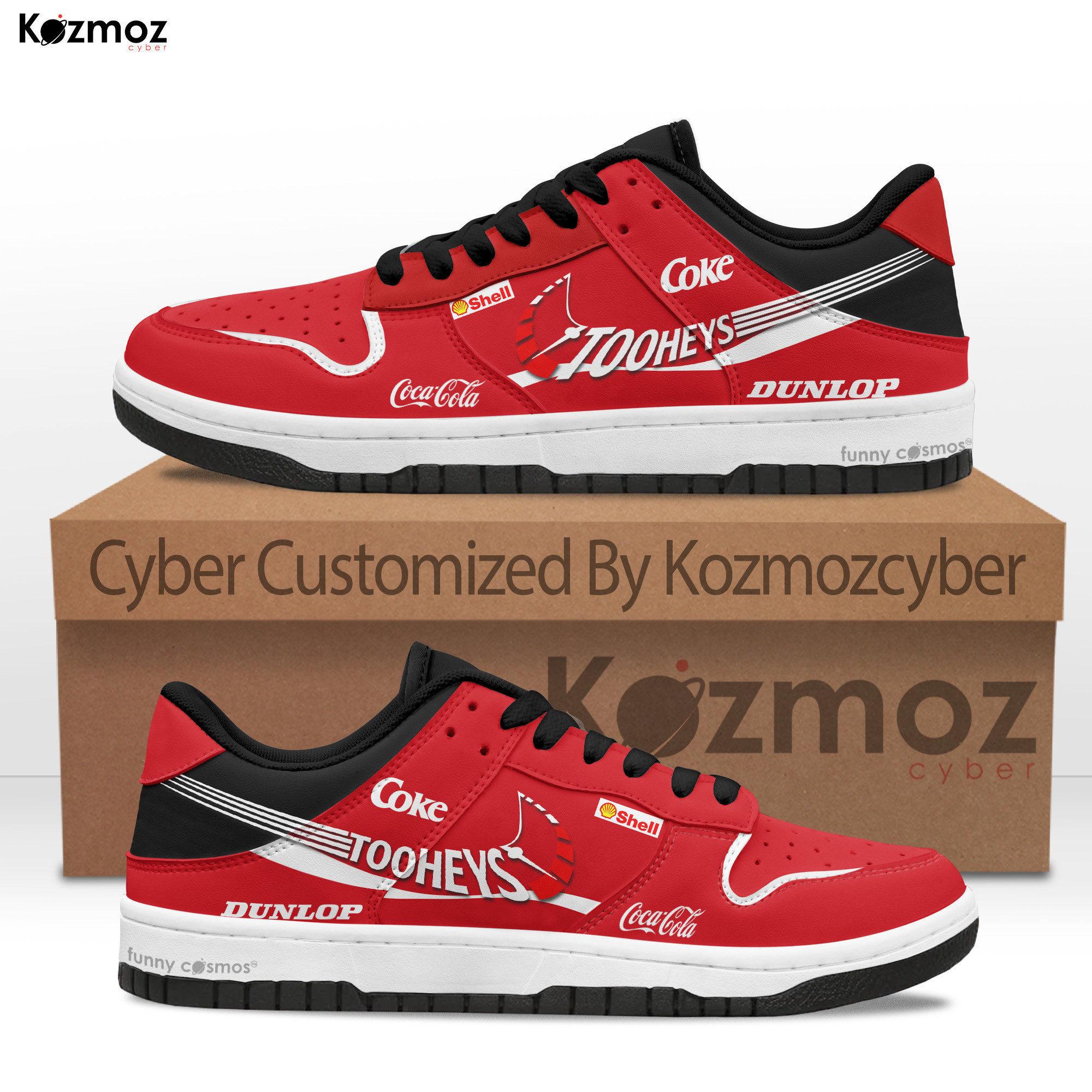 Wayne Gardner Racing Custom Shoes Coca-Cola GT7 Livery 1995 Racing Shoes