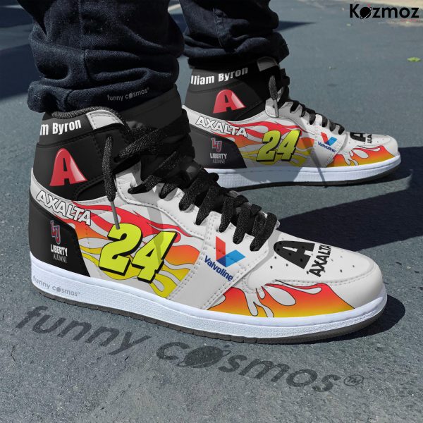 William Byron Custom Shoes No. 24 Axalta Throwback Livery 2025 Livery Racing Shoes - 5