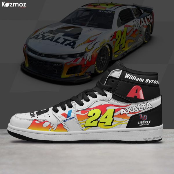 William Byron Custom Shoes No. 24 Axalta Throwback Livery 2025 Livery Racing Shoes - 6