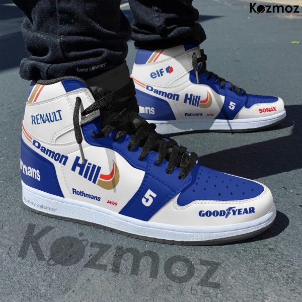 Williams Damon Hill Custom Shoes FW18 Livery 1996 Racing Shoes - 5
