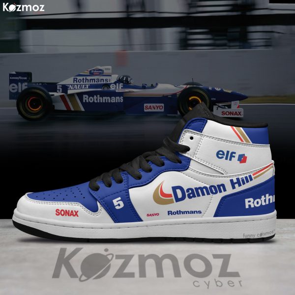 Williams Damon Hill Custom Shoes FW18 Livery 1996 Racing Shoes - 6