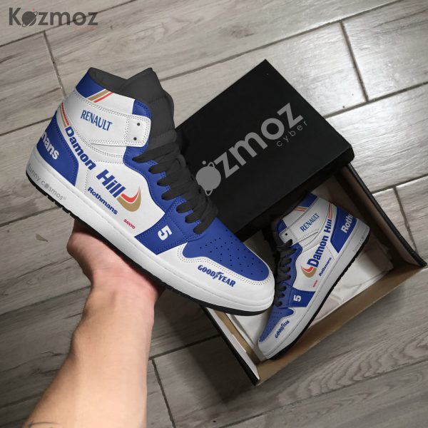 Williams Damon Hill Custom Shoes FW18 Livery 1996 Racing Shoes - 7