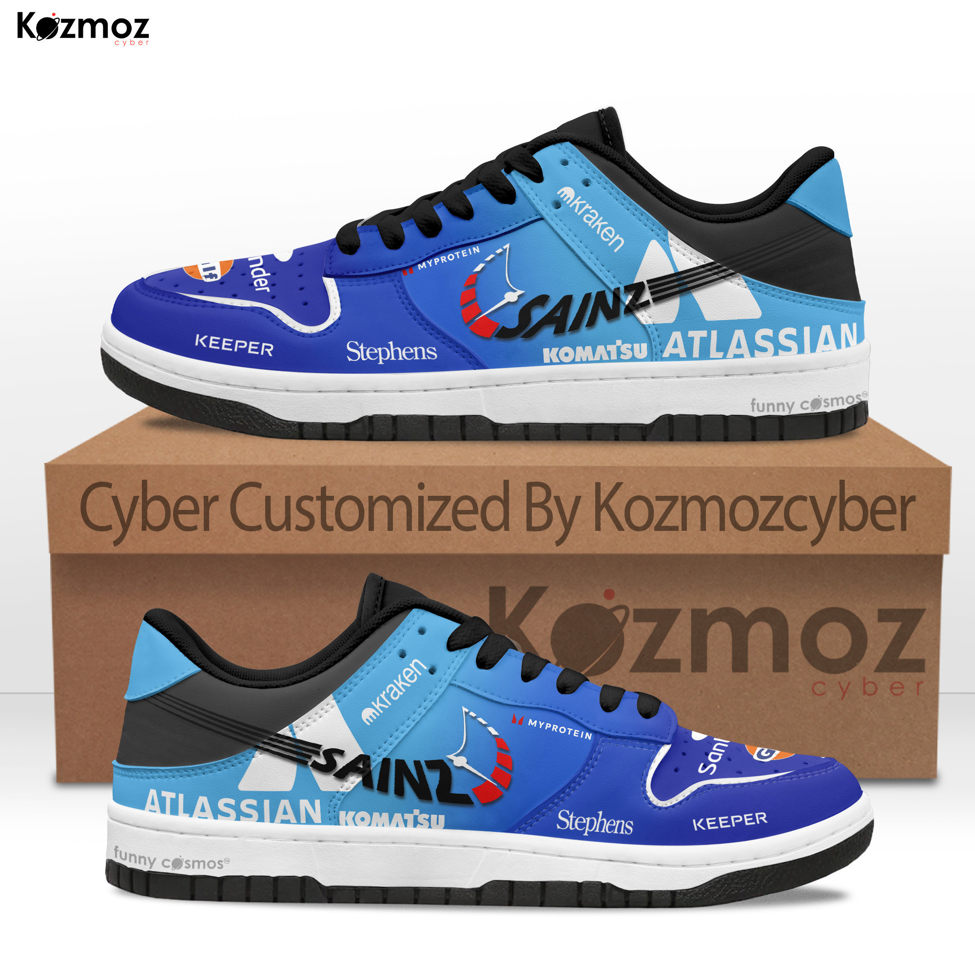Williams Racing Carlos Sainz Custom Shoes FW47 Livery 2025 Racing Shoes