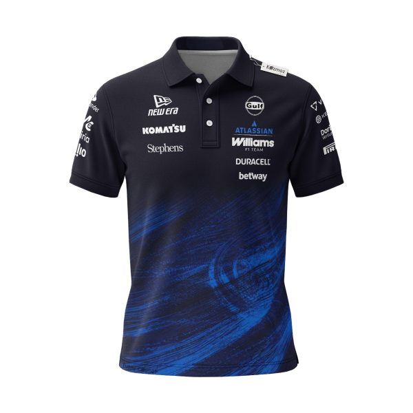 Williams Racing Team 2026 New Era Tech Custom Polo Shirt - 6