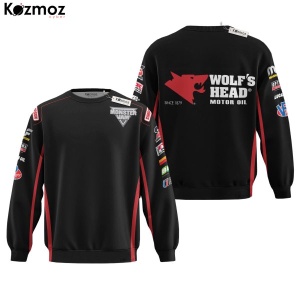 Wolf's Head Monster Truck Race Suit Uniform - Monster Jam Racing Suit - 9
