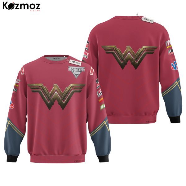 Wonder Woman Monster Truck Racing Suit Uniform- Monster Jam Racing Team - 9