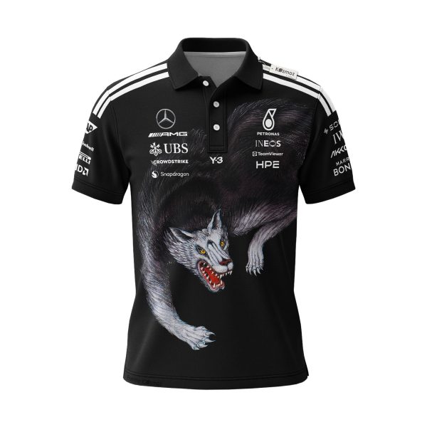 Y-3 Merc AMG Petronas F1 Team 2026 Custom Polo Shirt - 6