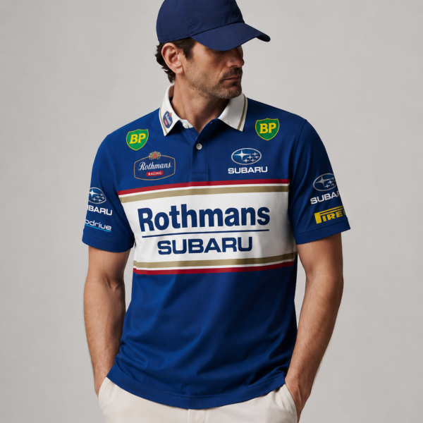 Colin McRae 1992 Subaru Legacy RS 'Group A' Custom Polo Shirt - 13