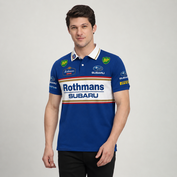 Colin McRae 1992 Subaru Legacy RS 'Group A' Custom Polo Shirt - 12