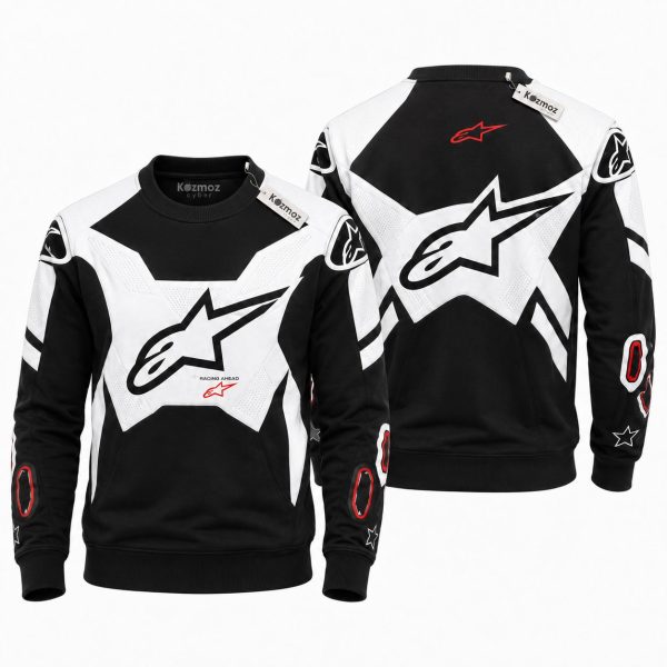 Alpinestars GP Plus V4 Sp Leather Suit Black White Version Custom Racing Suit - 11