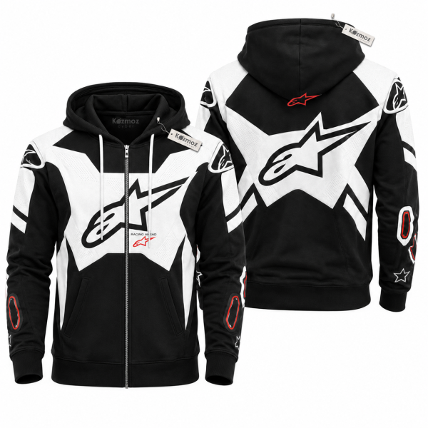 Alpinestars GP Plus V4 Sp Leather Suit Black White Version Custom Racing Suit - 10