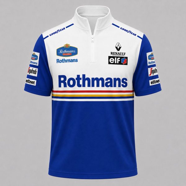 Damon Hill Williams 1996 Motorsport Teamwear Custome Quarter Zip Jersey - 10