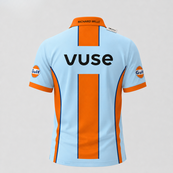 MCL Team x Gulf Livery Monaco GP Vuse Edition Inspired Polo Shirt - 11