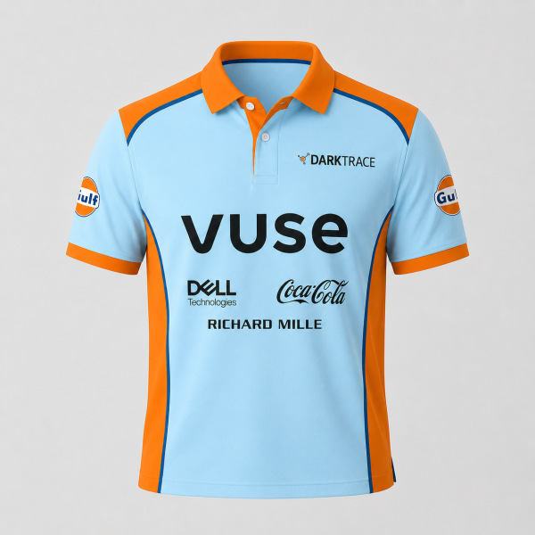MCL Team x Gulf Livery Monaco GP Vuse Edition Inspired Polo Shirt - 10