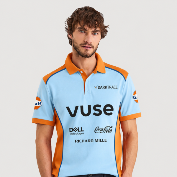 MCL Team x Gulf Livery Monaco GP Vuse Edition Inspired Polo Shirt - 12