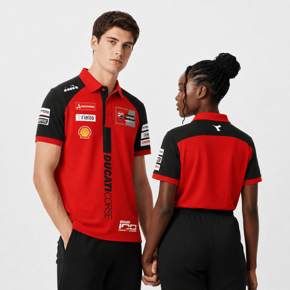 Marc Marquez Ducati MotoGP 2026 Racing Custom Polo Shirt