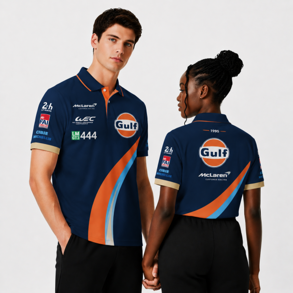 ML 720s LMGT3 Evo"Gulf" Le Mans 1995 Tribute Custom Polo Shirt